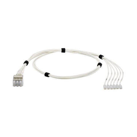 QuickNet Yama koşum diğer ucunda bir bir ucunda 6-Pack gömülü hale getirilmiş tıkaçtaki Pack ve modüler fişli Kategori 6 (SD), UTP CM / LSZH bakır kablosu contructed geçin.