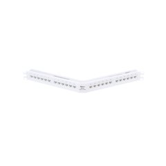 Punchdown Patch Panel, Kedi 5e, açılı, 24 bağlantı noktası, 1 RU, beyaz