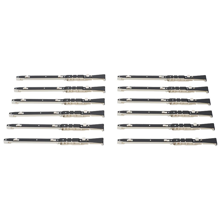 HD Flex ™ 4-bağlantı Muhafaza Ray Seti, 1 RU, 6-noktası, 12 Bağlantı kasetleri Önceden konfigüre edilmiş HD Flex ™ Muhafaza içine 4 port kasetleri almak için 12 raylar 36 etiketleri içerir.