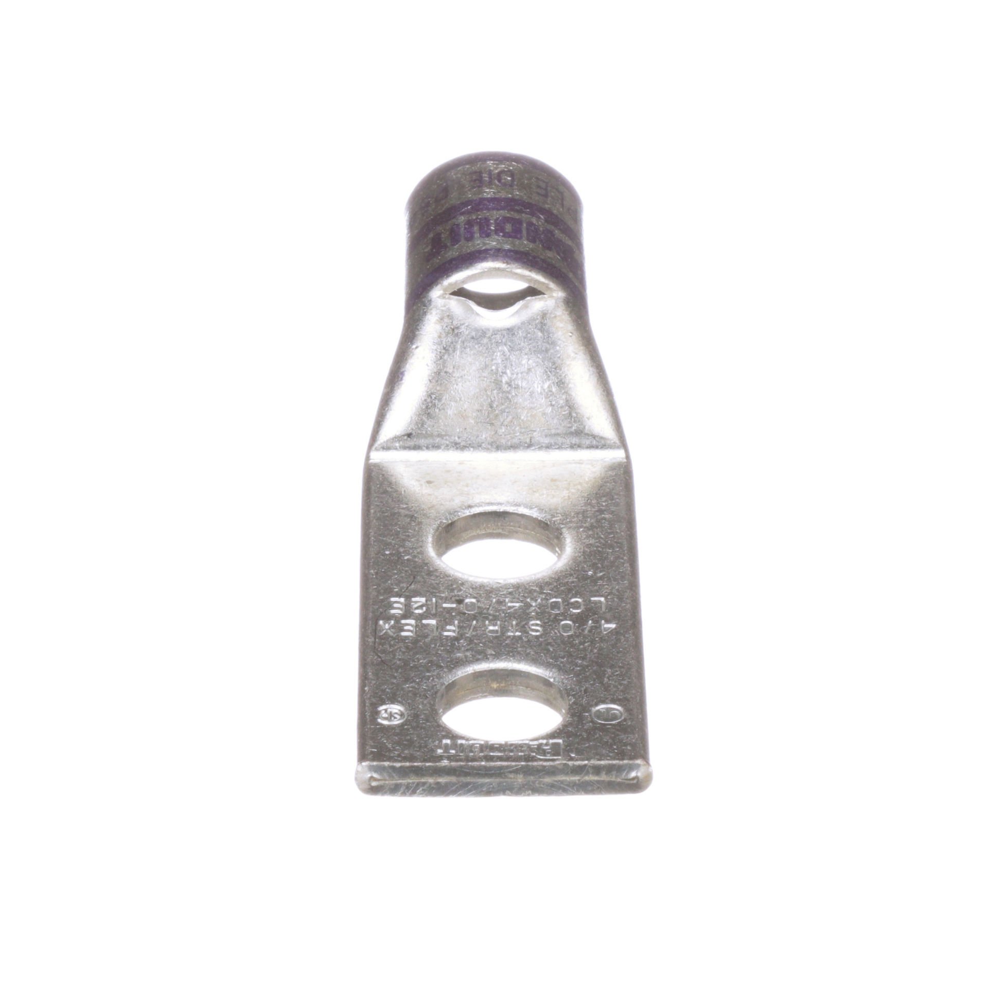 İki delikli, esnek yük sepeti, 4/0 AWG kablo, 1/2 saplama deliği, 1.25 delik açıklığı.