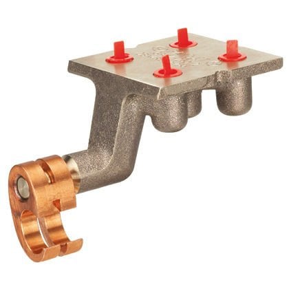 2. AWG için toprak plakası konektörü - 250 kcmil (35 - 120mm²) tel boyutu.