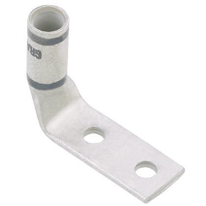 İki delikli, esnek yük sepeti, 4/0 AWG kablo, 1/2 saplama deliği, 1.75 delik açıklığı, 90 ° açı dil.