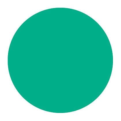 Yazma yeşil dağıtıcı içinde kalite etiketi, 0.75'' çapında, boş (gösterge), lamine polyester yapışkan, dağıtıcının 300 etiketler.