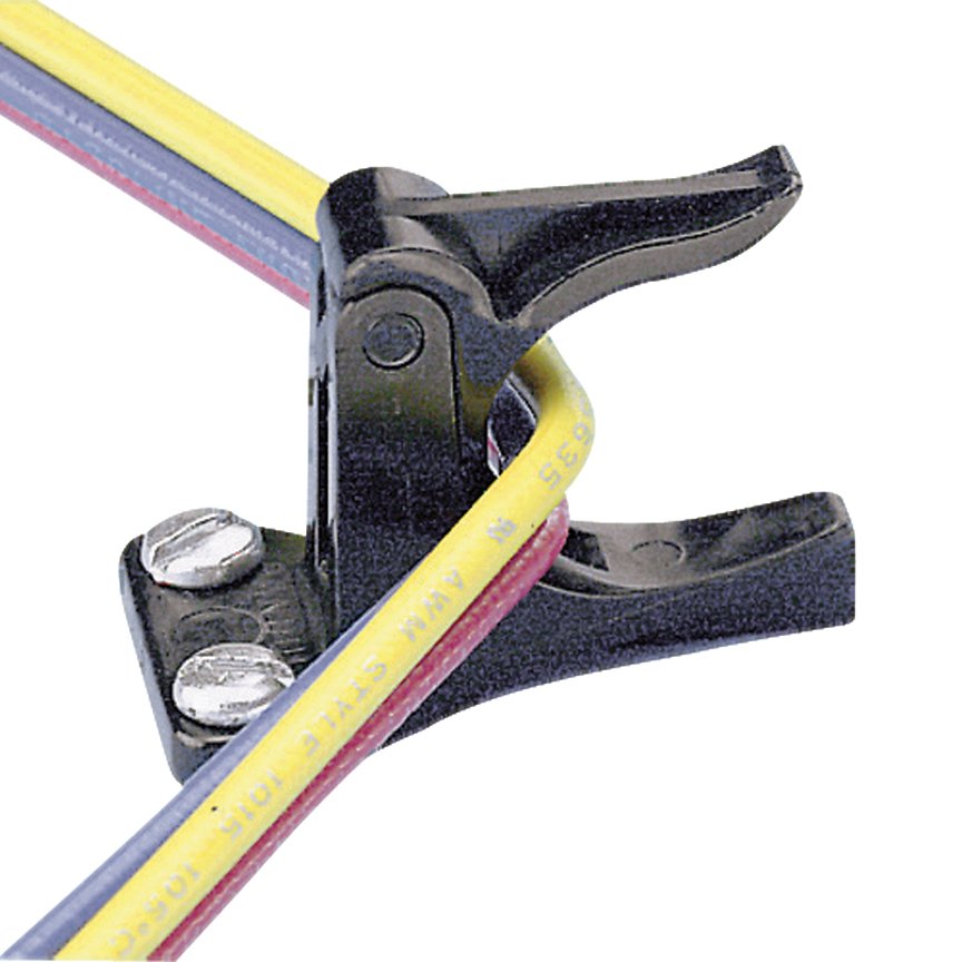 Harness köşe yazısı, siyah .75'' (19.1mm) paket, 8. vida (M4), düşük,.