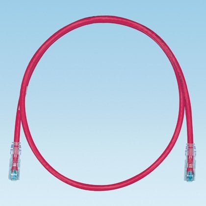 Kategori 6, her iki ucunda TX6 ™ PLUS Modüler Fiş ile UTP ara kablosu. Kırmızı, 25 metre.