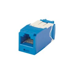 Kategori 6A, RJ45, 10 Gb / s, 8-konumunda, 8 telli genel modülü, dökme Mavi, paketlenmiş.