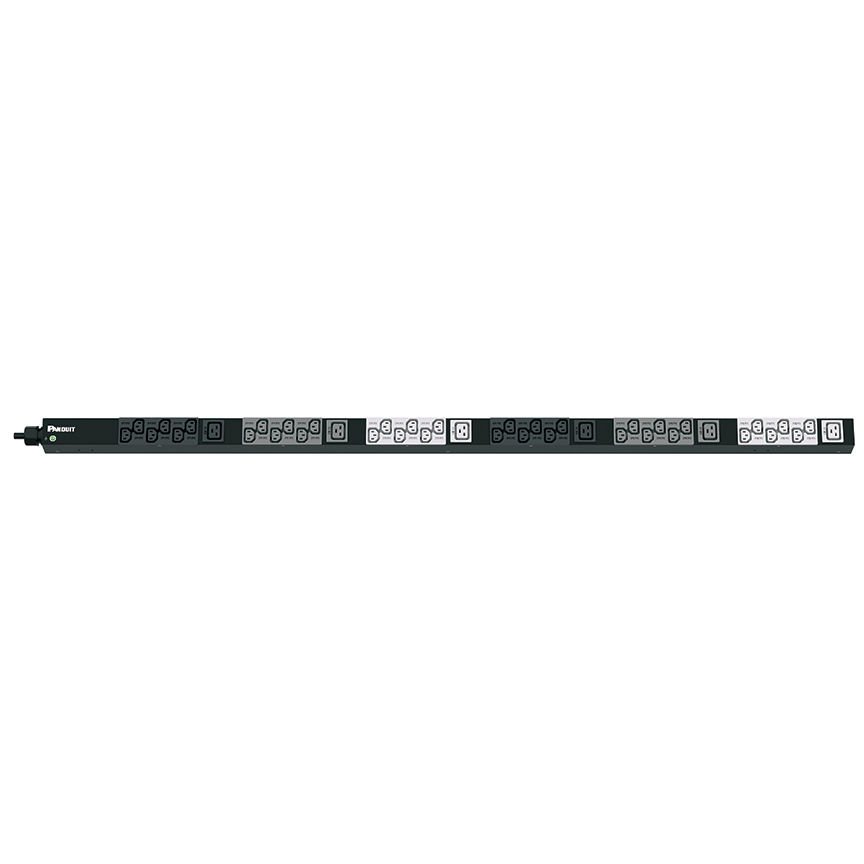 SmartZone ™ G5 Temel PDU - 16A, 415V dikey 3 Faz WYE PDU (36), C13 ve (6) C19 kapları, IEC 60.309 3P + K + E 6h 16A fişli bir 10' (3m) güç kablosu, ve önlemler 58.7 sahiptir ''U x 2.0'' W x 2.1'' D (1491mm x 50.8mm x 53.3mm) CE sertifikası ile uyumlu Renk
