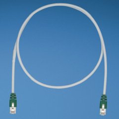 Kategori 5e, her iki ucunda, Pan-Plug® Korumalı Modüler Fişler, Green, 15 metre ile korumalı yama çekin.