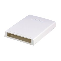 Mini Com® yüzey kutusu monte altı Mini Com® Modülleri kabul eder. Yerleşik dahil lif makara. Montaj vida, yapıştırıcı destek, kablo bağları ve etiket tutma / vida kapağı ile birlikte verilir. Elektrik Fildişi.