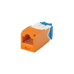 Kategori 6A, RJ45, 10 Gb / portakal, 8-konumunda, 8 telli genel modülü, s.