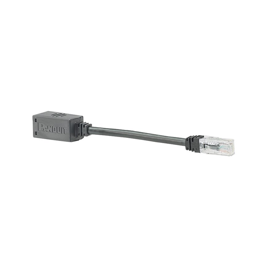 Kırın-Deplasman Adaptörü, Kategori 6A, 26 AWG, CM Reyting sayısı, SD, UTP, 8, Siyah
