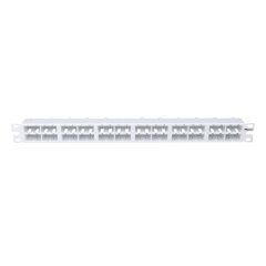 Beyaz Mini Com 48 bağlantı modüler yüksek yoğunluklu patch panel, (1RU).