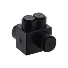 Çoklu Musluk Bağlantısı, Alternatif 2 Limanı, Siyah İzolasyon, # 4- # 14 AWG STR, # 10- # 14 AWG SOL