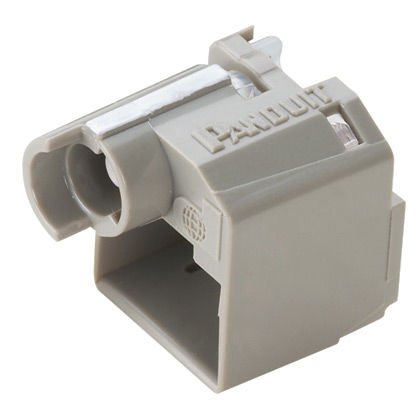 Gömme RJ45 fişi cihazda kilit, 100 cihazları (uluslararası gri) ve 5 kurulum / kaldırma aracı (siyah), polikarbonat ..