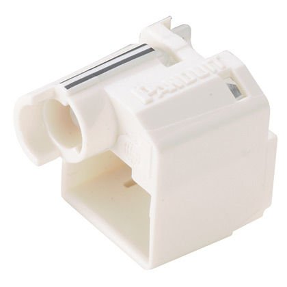 Gömme RJ45 fişi kilitli cihaz 10 cihaz (uluslararası beyaz) ve 1 tesisat / kaldırma aracı (siyah), polikarbonat, Uluslararası Beyaz.