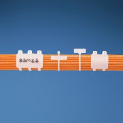 Kubbe-Top® diken ty işaretleyici bağı, sarma, standart kesiti, işaretleyici yazma ilgili alan, siyah dayanıklı naylon 6.6, hava x .91 .49 (12.4 x 23.1mm) 8.0 (203 mm) uzunluğunda,.