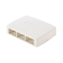 Mini Com® yüzey kutusu monte altı Mini Com® modüllerini kabul eder. hızlı bırakma kapağı dahildir. kablo bağları, yapışkan arkalık, etiket ve etiket kapak ile temin edilmektedir. Uluslararası Grey.