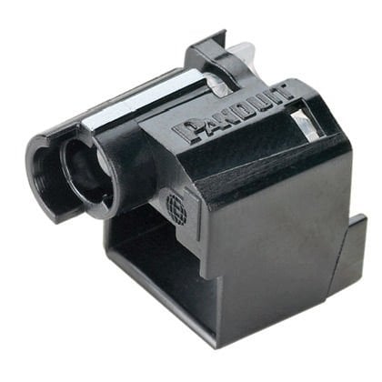 Süper gömme RJ45 fiş kilitleme cihazın, 10 cihaz (siyah) ve 1 aleti (siyah), polikarbonat.