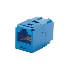 Kategori 6, RJ45, 8-konumu, 8 telli evrensel bağlantı modülü, mavi.