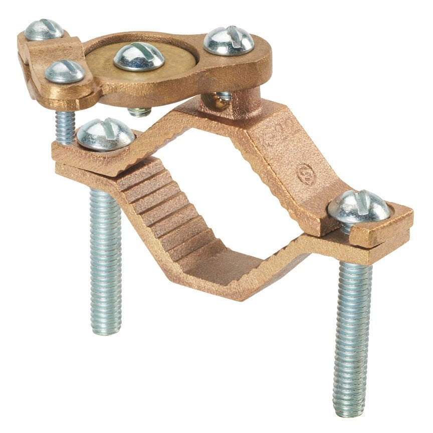 6. STR AWG iletken boyutu aralığı, 1 1/4'' - - 2'' (31.8 - 50.8mm) demir boru boyutu, 2.22'' (56.4mm) boru kelepçesi vida uzunluğu döner zırhlı kablo, 10. SOL bronz topraklama kelepçesi .