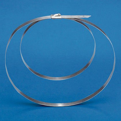 benzersiz kendi kendine kilitlenen kafa tasarımı ile kurulum kadar Pan-Steel® Çift Sarılı Kendinden kilitleme Kablo Bağları hız o kravat herhangi bir bölümüne kilitler. Artı, pürüzsüz ve güvenli AISI 304 paslanmaz çelik kablo bağı addit sağlayan iki kez k