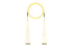 Montaj OS1 / OS2 12 fiber iç küçük çaplı gövde kablo plenum (OFNP) Std LC dupleks LC çift yönlü, puan. IL. bir ucunda, Sarı, 100 ft üzerinde bir çekme gözle.