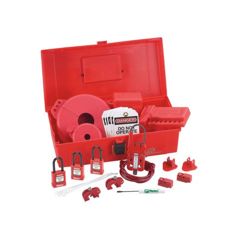 MRO Kilitleme Seti: (1) Tornavida (1) PSL-BX taşıma çantası - 6.5'' x 5.0'' x 14.5'' (165 mm x 127 mm x 368mm spor) (3) PSL-8 kırmızı olarak iletken olmayan asma (1) PSL-MLD birden kilitleme tertibatı (2) PSL WS duvar anahtarı kilitlemeleri (2) PSL-CBNT '