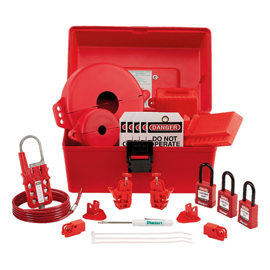 MRO Kilitleme Seti: (1) Tornavida (1) PSL-BX taşıma çantası - 6.5'' x 5.0'' x 14.5'' (165 mm x 127 mm x 368mm spor) (3) PSL-8 kırmızı olarak iletken olmayan asma (1) PSL-MLD birden kilitleme tertibatı (2) PSL WS duvar anahtarı kilitlemeleri (2) PSL-PCBNT 