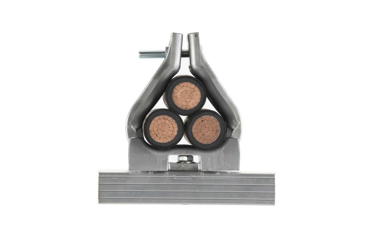 Kablo Kelepçe, alüminyum, Boynuzu yapılandırma ağırlık / bir kablo çapı 25-28mm