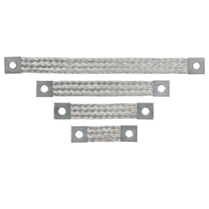 Örgülü bağlama şeridi, tek bir delikli olmayan, izole edilmiş, 4.00'' uzunluk x 1.06'' genişliği (101.6mm x 27.0mm).