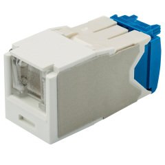 Kategori 6A, RJ45, 8-konumunda, 8-tel yay, Kriko modülü, Arktik Beyaz kepenk.