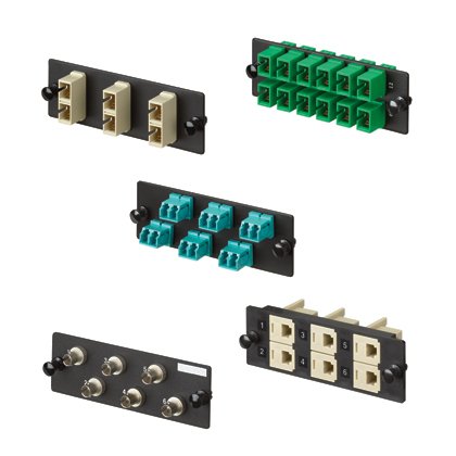 SC FAP fosfor bronz bölünmüş kollu iki SC dubleks modlu fiber optik adaptörler (Siyah) ile yüklendi.